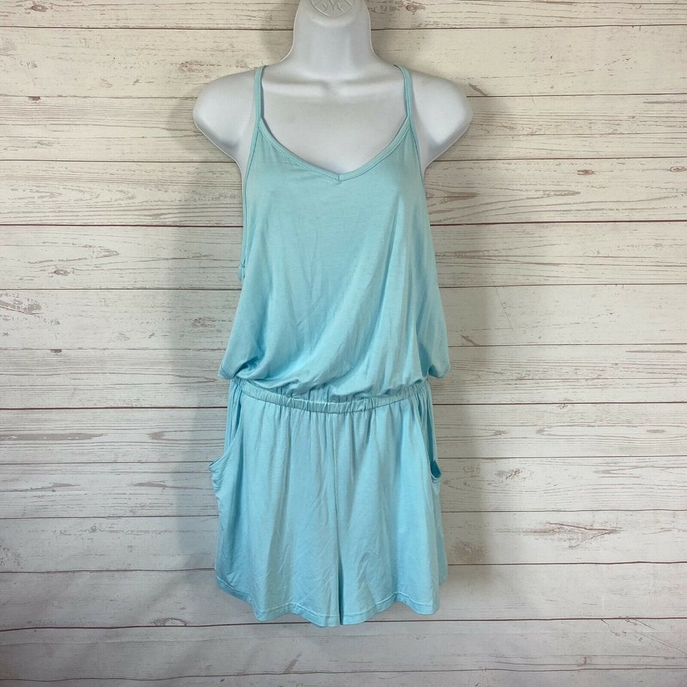 Reoria super soft blue romper, medium